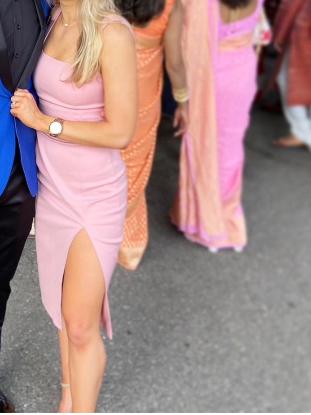 Hello Molly Pink Midi Dress